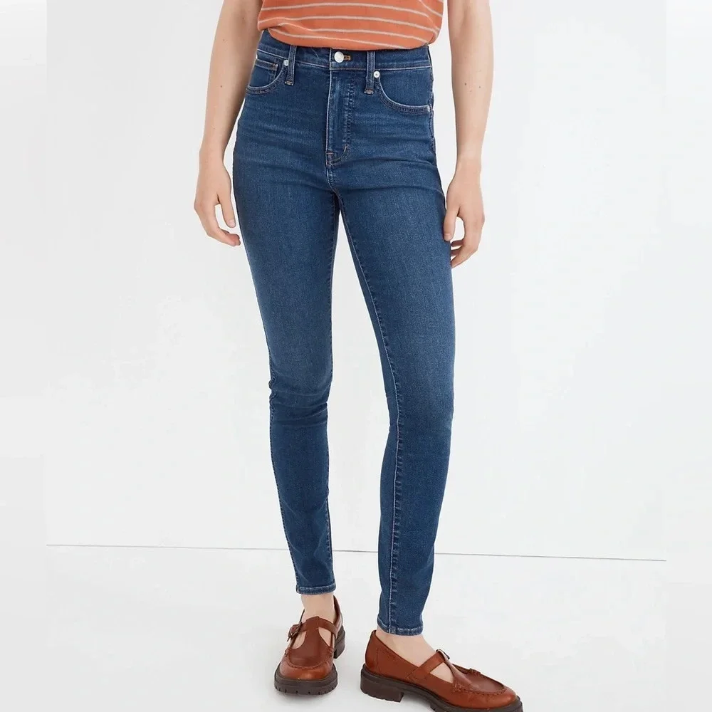 Madewell NWOT 10" High-Rise Skinny Jeans in Coronet Wash Size 27 - Picture 4 of 5